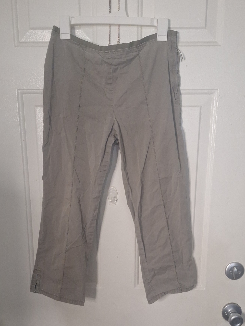 Gqp Casual Straight-Leg Pants in Light Gray